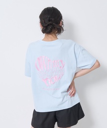 LOVETOXIC（ラブトキシック）の「【秒かわトップス】【GOODPRICE】【綿100%】バックハートロゴ刺しゅう半袖T（Tシャツ/カットソー）」