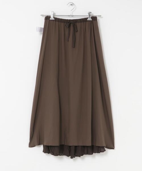 URBAN RESEARCH DOORS(アーバンリサーチドアーズ)の「クリンクルティアードスカート(スカート・レディース・ブラック/ブラウン・FREE)」の18枚目の写真