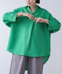 麻ライクシャツチュニック