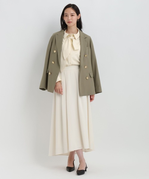 Andemiu（アンデミュウ）の「アソートキンボタンジャケット26FW/1051031（テーラードジャケット・レディース・ブラウン/ベージュ/ネイビー・MEDIUM/SMALL）」の12枚目の写真