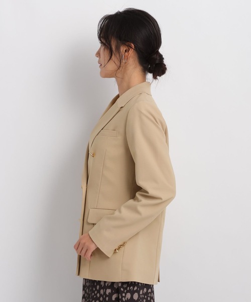 Andemiu（アンデミュウ）の「アソートキンボタンジャケット26FW/1051031（テーラードジャケット・レディース・ブラウン/ベージュ/ネイビー・MEDIUM/SMALL）」の15枚目の写真