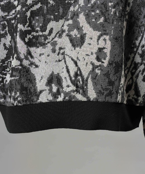 MAISON SPECIAL(メゾンスペシャル)の「《UNISEX》All-over Paisley Jacquard Prime-Over Crew Neck Knit Tops/ペイズリー総柄ジャガードプライムーオーバークルーネックニット【MAISON SPECIAL/メゾンスペシャル】(ニット/セーター・メンズ・オレンジ/ブラック・0/1/2)」の18枚目の写真