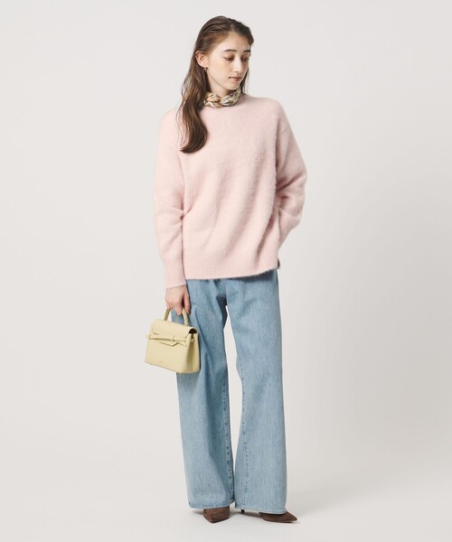UNITED ARROWS（ユナイテッドアローズ）の「フォックスカシミヤ スパンコール クルーネック ニット（ニット/セーター・レディース・ライトピンク/その他2/ダークグレー・FREE）」の13枚目の写真