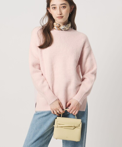 UNITED ARROWS（ユナイテッドアローズ）の「フォックスカシミヤ スパンコール クルーネック ニット（ニット/セーター・レディース・ライトピンク/その他2/ダークグレー・FREE）」の15枚目の写真