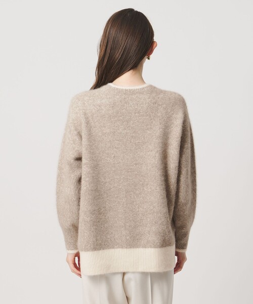 UNITED ARROWS（ユナイテッドアローズ）の「フォックスカシミヤ スパンコール クルーネック ニット（ニット/セーター・レディース・ライトピンク/その他2/ダークグレー・FREE）」の19枚目の写真