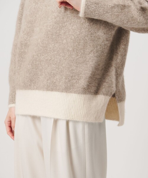 UNITED ARROWS（ユナイテッドアローズ）の「フォックスカシミヤ スパンコール クルーネック ニット（ニット/セーター・レディース・ライトピンク/その他2/ダークグレー・FREE）」の22枚目の写真