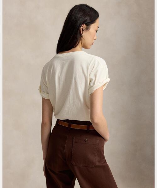 POLO RALPH LAUREN(ポロ ラルフ ローレン)の「Polo ベア コットン ジャージー Tシャツ(Tシャツ/カットソー・レディース・ホワイト・XS/L/S/M)」の4枚目の写真