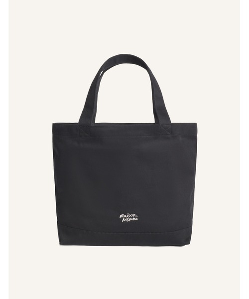 Maison Kitsune(メゾンキツネ)の「DOUBLE FOX HEAD TOTE(トートバッグ・メンズ・ブラック/アイボリー・U)」の10枚目の写真