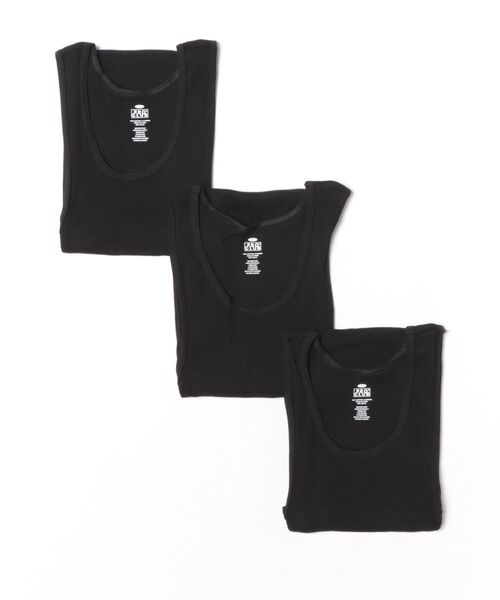 PRO CLUB (プロクラブ)の「【Pro Club/プロクラブ】pro club Adult A-Shirts(1パック3枚入)/3枚パック タンクトップ リブ素材(タンクトップ・メンズ・ホワイト/ブラック・MEDIUM/SMALL/LARGE/X-LARGE)」の2枚目の写真