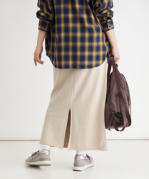 HONEYSUCKLE ROSE(ハニーサックルローズ)の「《体型カバー/ウエストゴム》アシッド加工スカート(スカート・レディース・グレー/グレー系その他/ライトベージュ・03/05/04)」の16枚目の写真