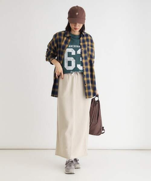 HONEYSUCKLE ROSE(ハニーサックルローズ)の「《体型カバー/ウエストゴム》アシッド加工スカート(スカート・レディース・グレー/グレー系その他/ライトベージュ・03/05/04)」の17枚目の写真