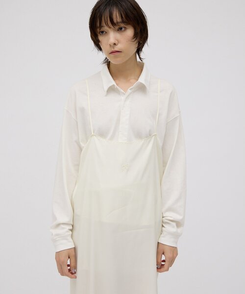 Whim Gazette(ウィムガゼット)の「【GEMINI】刺しゅうキャミワンピース(ワンピース・レディース・オフホワイト/ブラウン・FREE)」の7枚目の写真