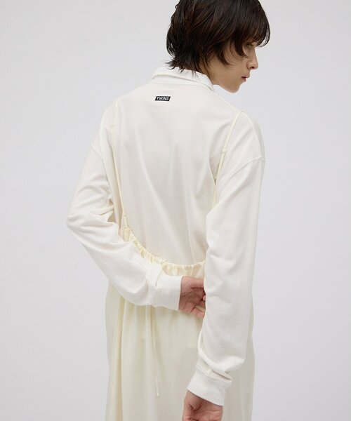 Whim Gazette(ウィムガゼット)の「【GEMINI】刺しゅうキャミワンピース(ワンピース・レディース・オフホワイト/ブラウン・FREE)」の9枚目の写真