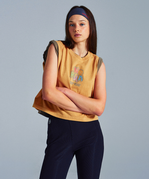 MENASOO(ミナス)の「MNS x American apparel No Run Sleeveless (over-fit)_Mustard(Tシャツ/カットソー・レディース・Mustard・SMALL/MEDIUM)」の5枚目の写真