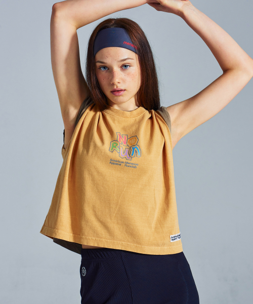 MENASOO(ミナス)の「MNS x American apparel No Run Sleeveless (over-fit)_Mustard(Tシャツ/カットソー・レディース・Mustard・SMALL/MEDIUM)」の6枚目の写真