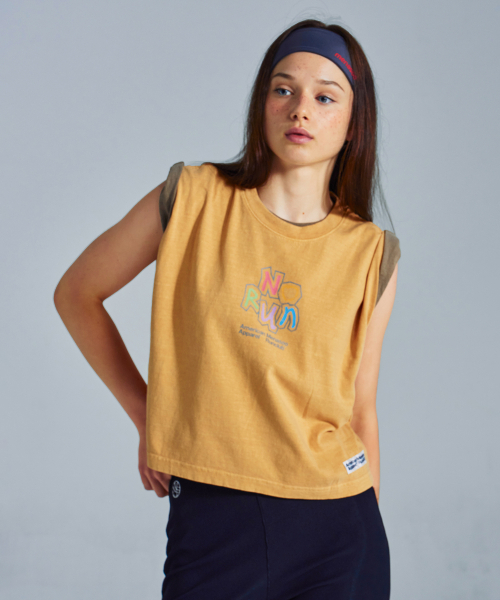 MENASOO(ミナス)の「MNS x American apparel No Run Sleeveless (over-fit)_Mustard(Tシャツ/カットソー・レディース・Mustard・SMALL/MEDIUM)」の8枚目の写真