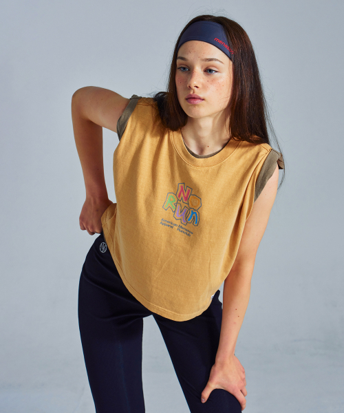 MENASOO(ミナス)の「MNS x American apparel No Run Sleeveless (over-fit)_Mustard(Tシャツ/カットソー・レディース・Mustard・SMALL/MEDIUM)」の9枚目の写真