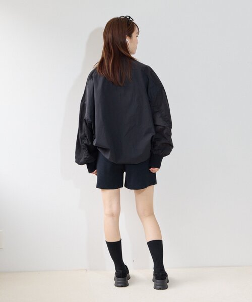 etsinta(エシンタ)の「【etsinta】リメイクZIPオーバーシャツジャケット(ミリタリージャケット・レディース・カーキ/ブラック・ONE SIZE)」の14枚目の写真