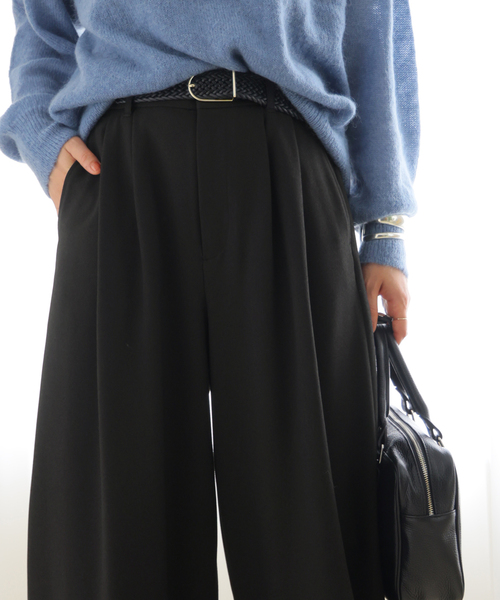 JOURNAL STANDARD(ジャーナルスタンダード)の「ウールライクストレッチスコクーンパンツ(その他パンツ・レディース・ウッド/チャコールグレー/ブラック・36/38)」の13枚目の写真