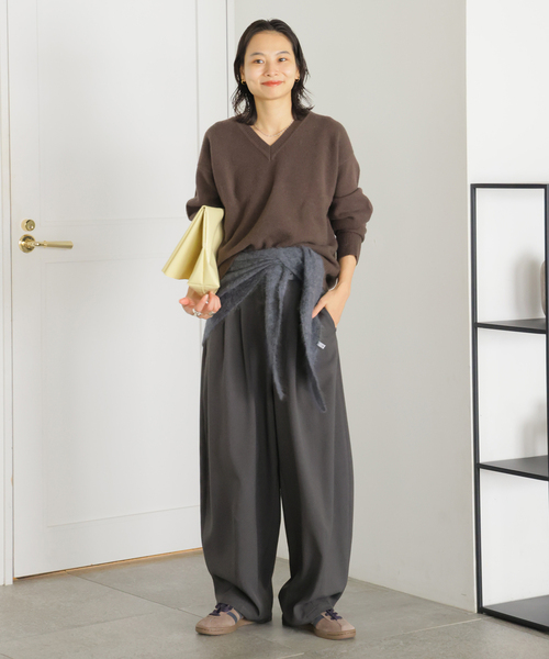 JOURNAL STANDARD(ジャーナルスタンダード)の「ウールライクストレッチスコクーンパンツ(その他パンツ・レディース・ウッド/チャコールグレー/ブラック・36/38)」の14枚目の写真