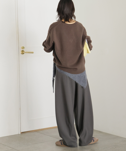 JOURNAL STANDARD(ジャーナルスタンダード)の「ウールライクストレッチスコクーンパンツ(その他パンツ・レディース・ウッド/チャコールグレー/ブラック・36/38)」の16枚目の写真