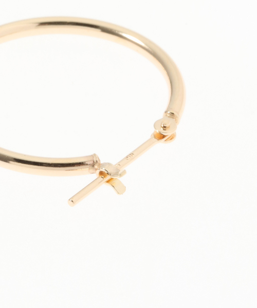 Lilas(リラ)の「1.5パイプ2cmルーフピアス K10(両耳)(ピアス(両耳用)・レディース・ゴールド・FREE)」の6枚目の写真