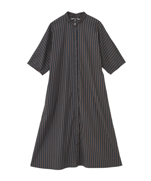 LOGEMENT DE CLAIRE（ロジュモンドクレール）の「【LOURMARIN】ウイングカラーシャツワンピース（ワンピース・レディース・ブラウン/ネイビー/スミクロ・FREE）」の12枚目の写真