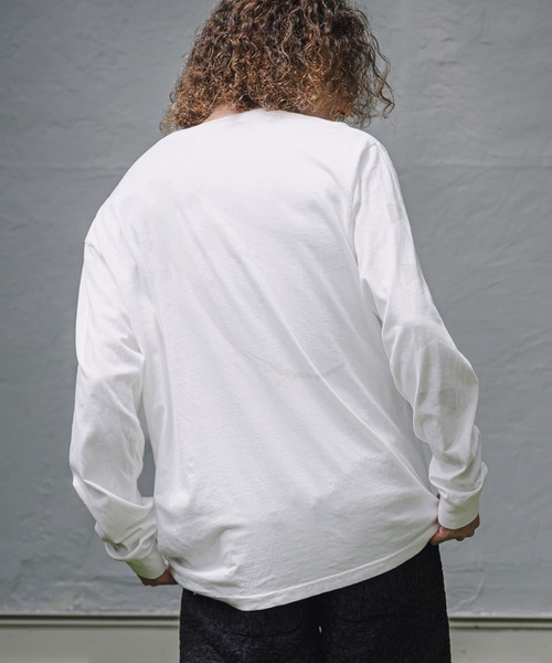 CAMBIO(カンビオ)の「mlt5847-ピグメント染めプリントロンT - LIZARD(2602139MCB)(Tシャツ/カットソー・メンズ・グリーン/ホワイト/ブラック・XL/L/M/S)」の5枚目の写真