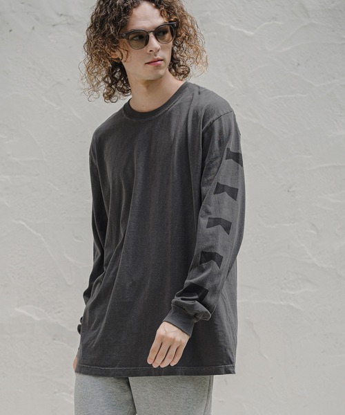 CAMBIO(カンビオ)の「mlt5847-ピグメント染めプリントロンT - LIZARD(2602139MCB)(Tシャツ/カットソー・メンズ・グリーン/ホワイト/ブラック・XL/L/M/S)」の12枚目の写真