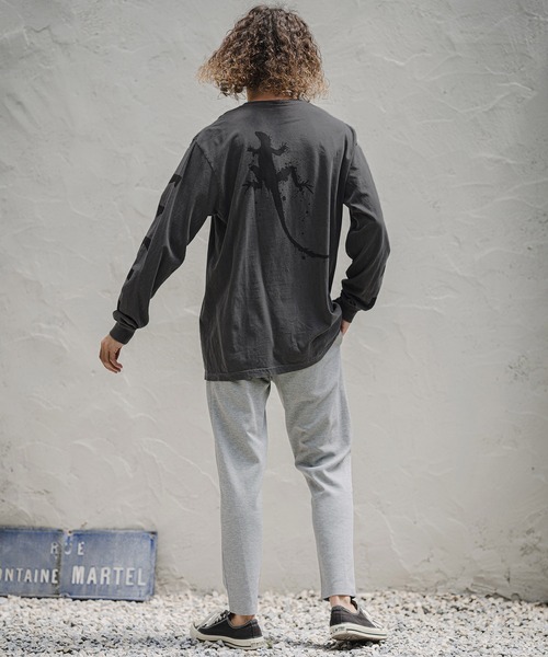 CAMBIO(カンビオ)の「mlt5847-ピグメント染めプリントロンT - LIZARD(2602139MCB)(Tシャツ/カットソー・メンズ・グリーン/ホワイト/ブラック・XL/L/M/S)」の15枚目の写真