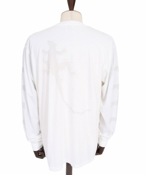 CAMBIO(カンビオ)の「mlt5847-ピグメント染めプリントロンT - LIZARD(2602139MCB)(Tシャツ/カットソー・メンズ・グリーン/ホワイト/ブラック・XL/L/M/S)」の17枚目の写真