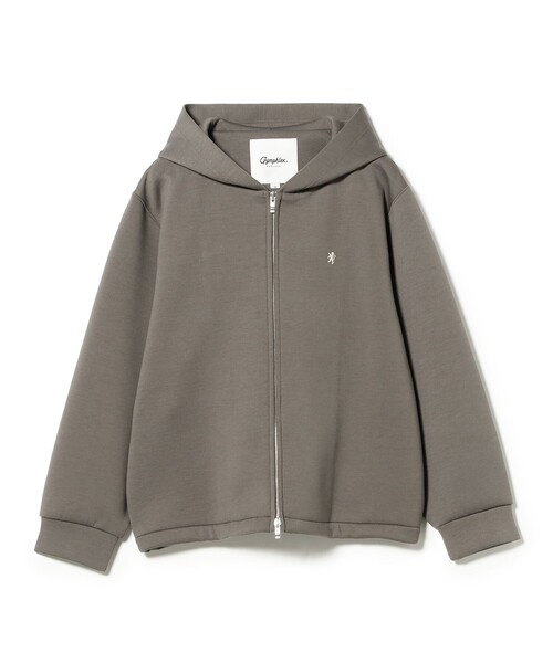 GYMPHLEX（ジムフレックス）の「Gymphlex / ダンボールニット フーデッド ジャケット（スウェット・レディース・チャコールグレー/グレー・14）」の2枚目の写真