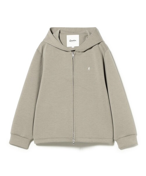 GYMPHLEX（ジムフレックス）の「Gymphlex / ダンボールニット フーデッド ジャケット（スウェット・レディース・チャコールグレー/グレー・14）」の3枚目の写真
