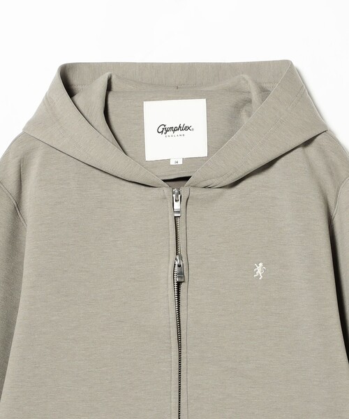 GYMPHLEX（ジムフレックス）の「Gymphlex / ダンボールニット フーデッド ジャケット（スウェット・レディース・チャコールグレー/グレー・14）」の4枚目の写真