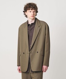 <LOEFF>ウールギャバジン ボックス ジャケット MENS