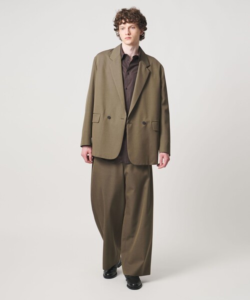 LOEFF(ロエフ)の「<LOEFF>ウールギャバジン ボックス ジャケット MENS(テーラードジャケット・メンズ・ダークグレー/モカ・1/2/0)」の7枚目の写真