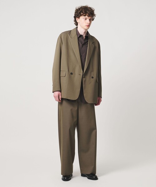 LOEFF(ロエフ)の「<LOEFF>ウールギャバジン ボックス ジャケット MENS(テーラードジャケット・メンズ・ダークグレー/モカ・1/2/0)」の8枚目の写真