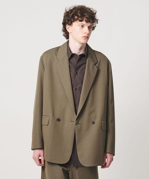 LOEFF(ロエフ)の「<LOEFF>ウールギャバジン ボックス ジャケット MENS(テーラードジャケット・メンズ・ダークグレー/モカ・1/2/0)」の9枚目の写真
