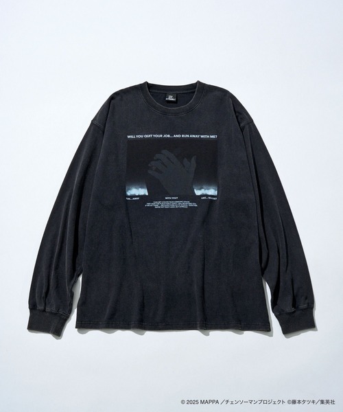 niko and...(ニコアンド)の「【劇場版『チェンソーマン レゼ篇』】コラボ フォトプリントロンTEE(Tシャツ/カットソー・メンズ・ブラック/ホワイト・LARGE/MEDIUM)」の2枚目の写真