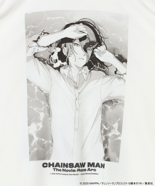 niko and...(ニコアンド)の「【劇場版『チェンソーマン レゼ篇』】コラボ フォトプリントロンTEE(Tシャツ/カットソー・メンズ・ブラック/ホワイト・LARGE/MEDIUM)」の3枚目の写真