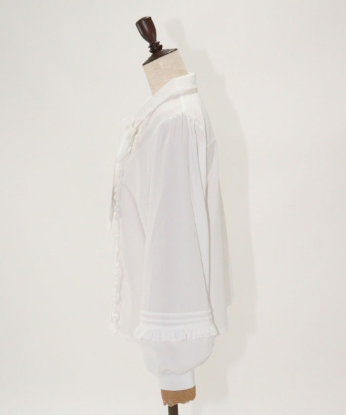axes femme POETIQUE（アクシーズファムポエティック）の「スウィートアップルパイＢＬ（シャツ/ブラウス・レディース・ブルー/ホワイト・MEDIUM）」の14枚目の写真