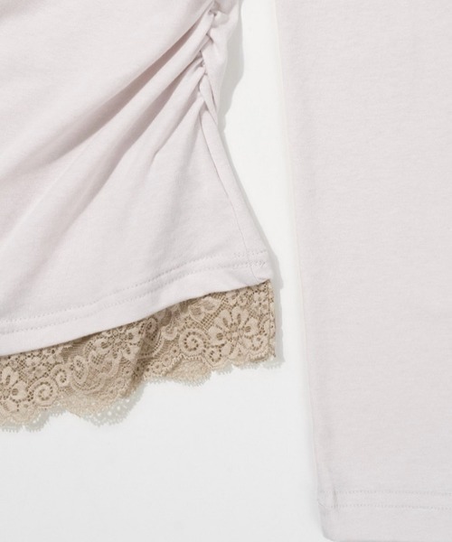 FANCY CLUB(ファンシークラブ)の「【FANCY CLUB】LACE LAYERED LONG SLEEVE / 【ファンシークラブ】レースレイヤード長袖Tシャツ(Tシャツ/カットソー・レディース・ブラック/アイボリー・ONE SIZE)」の17枚目の写真