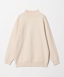 ミラノリブ リラックス モックネックニット 14GG -ウォッシャブル-<A DAY IN THE LIFE>