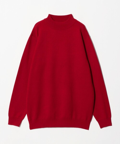 A DAY IN THE LIFE UNITED ARROWS(アデイインザライフユナイテッドアローズ)の「ミラノリブ リラックス モックネックニット 14GG -ウォッシャブル-<A DAY IN THE LIFE>(ニット/セーター・メンズ・ブラック/ダークグレー/レッド/ナチュラル・XL/L/M/S)」の4枚目の写真