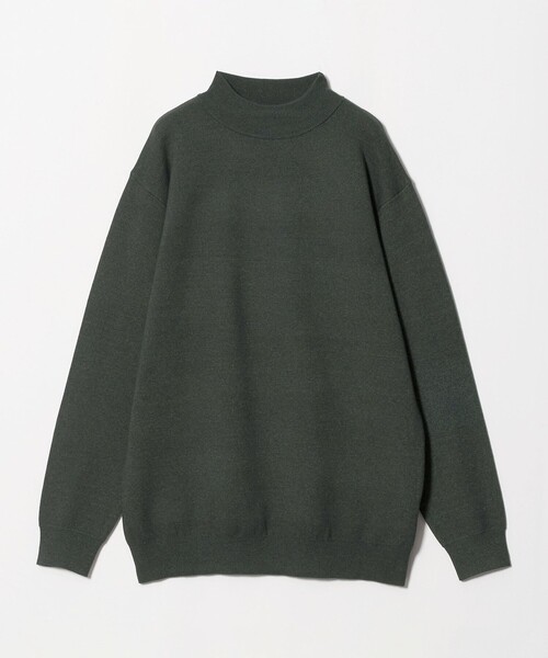 A DAY IN THE LIFE UNITED ARROWS(アデイインザライフユナイテッドアローズ)の「ミラノリブ リラックス モックネックニット 14GG -ウォッシャブル-<A DAY IN THE LIFE>(ニット/セーター・メンズ・ブラック/ダークグレー/レッド/ナチュラル・XL/L/M/S)」の2枚目の写真