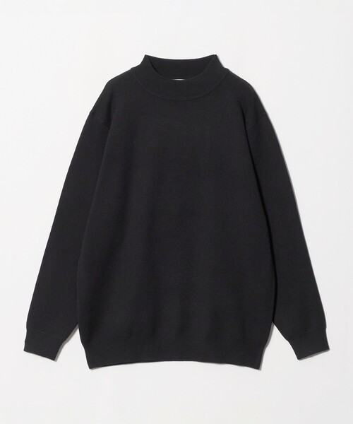 A DAY IN THE LIFE UNITED ARROWS(アデイインザライフユナイテッドアローズ)の「ミラノリブ リラックス モックネックニット 14GG -ウォッシャブル-<A DAY IN THE LIFE>(ニット/セーター・メンズ・ブラック/ダークグレー/レッド/ナチュラル・XL/L/M/S)」の1枚目の写真