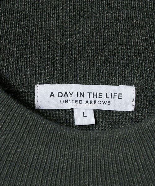 A DAY IN THE LIFE UNITED ARROWS(アデイインザライフユナイテッドアローズ)の「ミラノリブ リラックス モックネックニット 14GG -ウォッシャブル-<A DAY IN THE LIFE>(ニット/セーター・メンズ・ブラック/ダークグレー/レッド/ナチュラル・XL/L/M/S)」の15枚目の写真