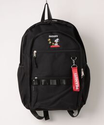 PEANUTS（ピーナッツ）の「PEANUTS SNOOPY（ピーナッツ スヌーピー）ワンポイント刺繍ラウンドリュックサック/バックパック/リボンキーホルダー付（バックパック/リュック）」