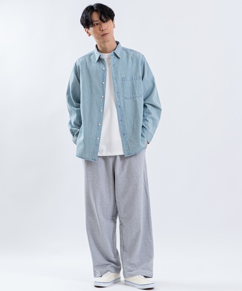 SHISKY(シスキー)の「6ozデニムシャツ(シャツ/ブラウス・メンズ・ブルー系/ブルー/ネイビー・MEDIUM/LARGE/X-LARGE)」の19枚目の写真
