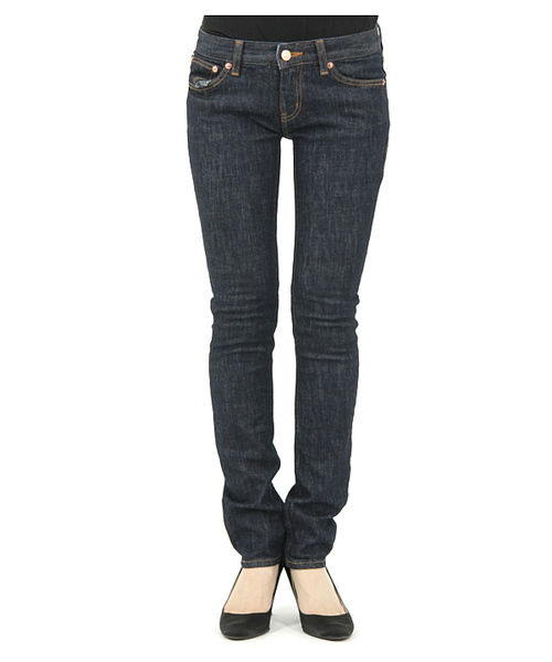 X-girl（エックスガール）の「HEART POCKET JEAN（デニムパンツ・レディース・インディゴブルー/ブラック・0/1/2）」の9枚目の写真